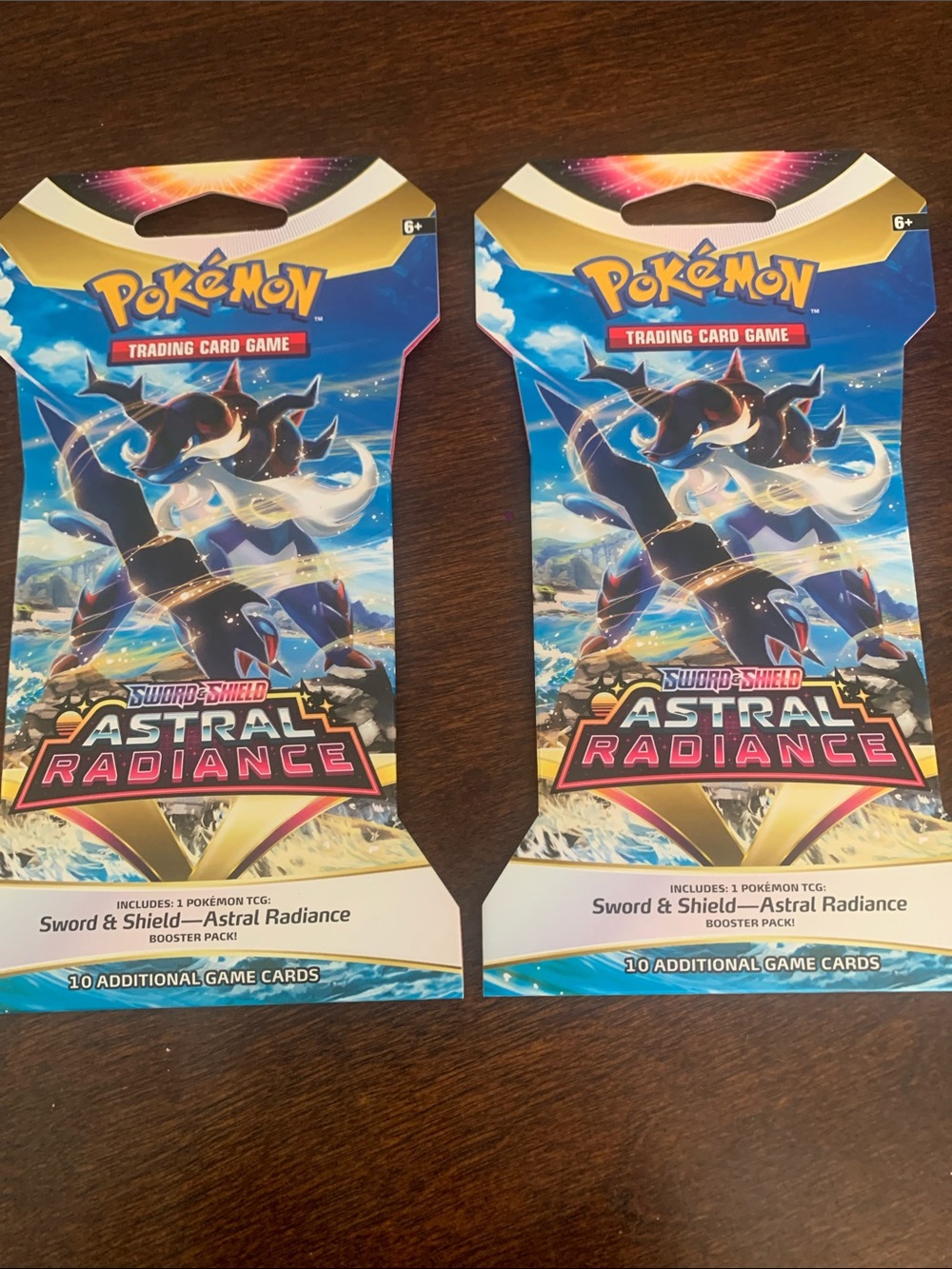 🆕- 2️⃣  PACKS OF POKÉMON TRADING CARDS ASTRAL RADIANCE